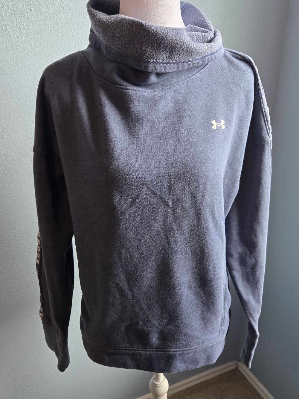 Under Armour Blue Funnel Neck Sweatshirt
